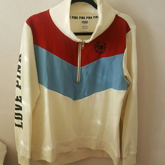 Vs pink half zip