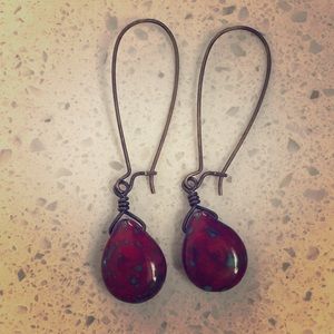 Sweet tear drop earrings