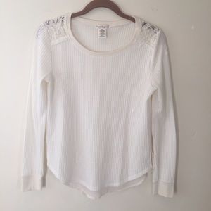 Long sleeve chiffon/thermal shirt