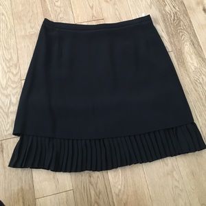 Sandro black pleated skirt