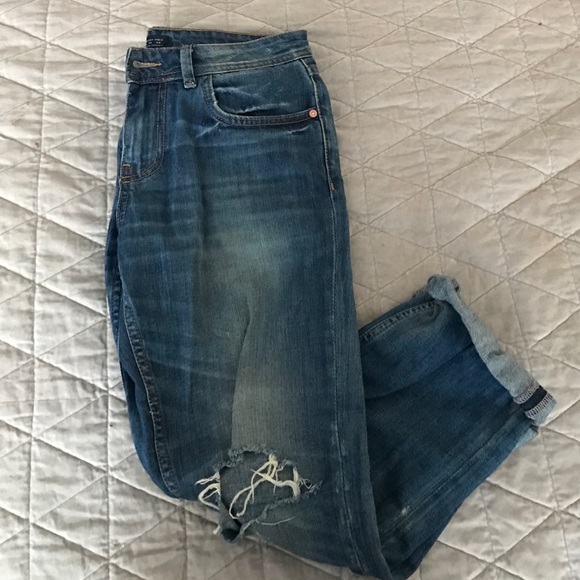 Zara cropped boyfriend jeans