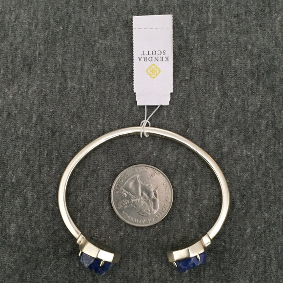NWT Kendra Scott Brinkley Raw Cut Lapis Cuff - Picture 3 of 3