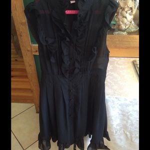 Black Sheer Dress Romeo and Juliet Couture Sz S