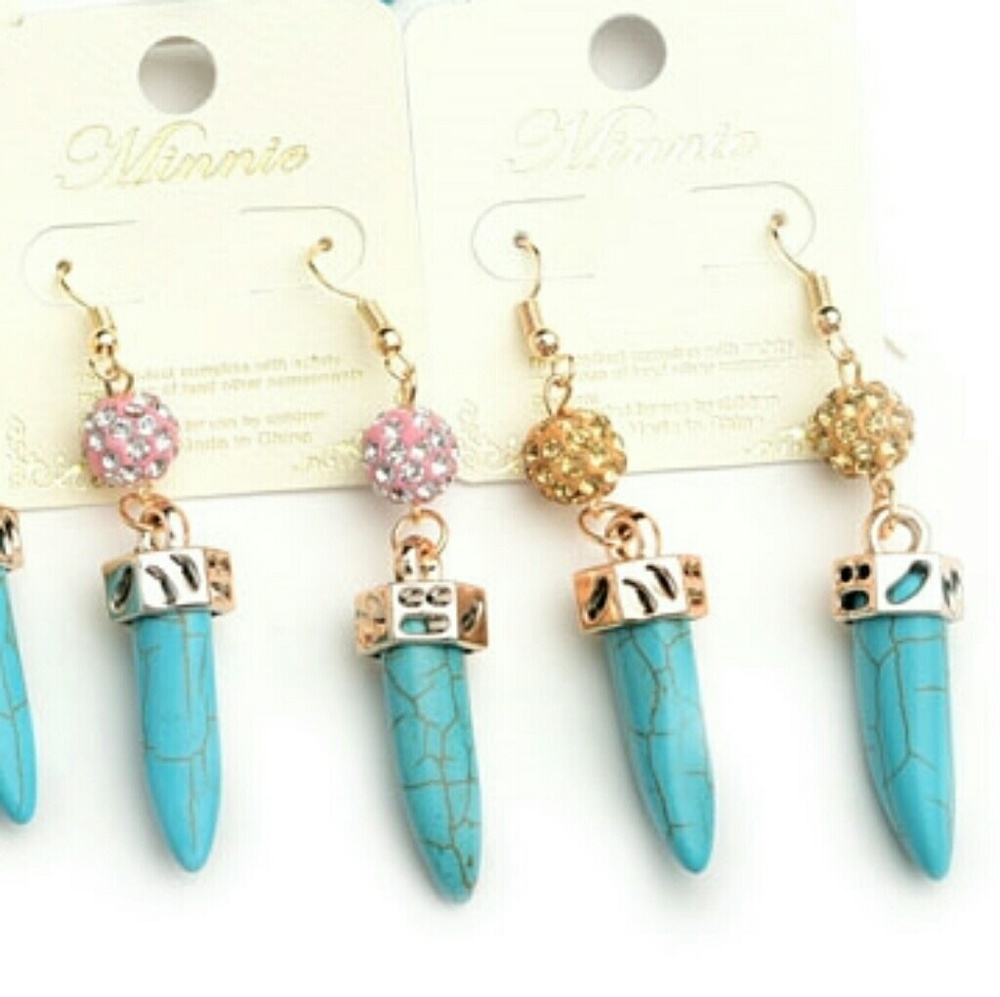 Jewelry | SEMI PRECIOUS STONE & CRYSTAL EARRINGS - Picture 6 of 8