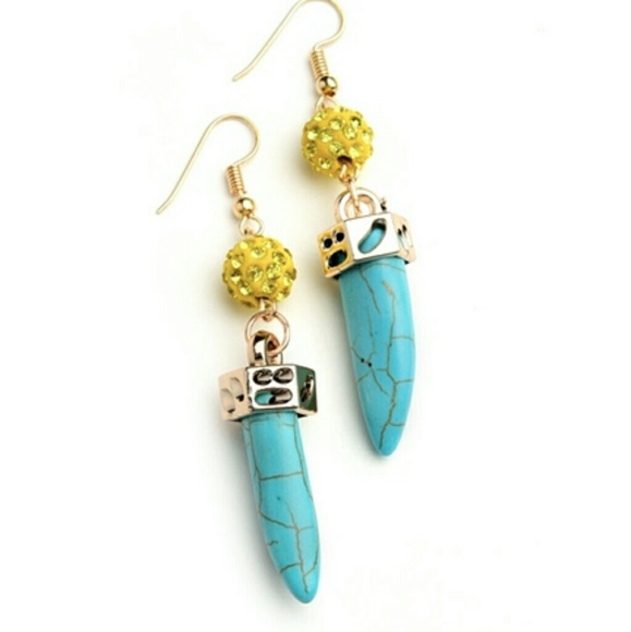 Jewelry | SEMI PRECIOUS STONE & CRYSTAL EARRINGS - Picture 2 of 8