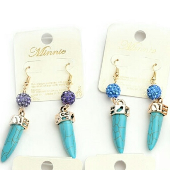 Jewelry | SEMI PRECIOUS STONE & CRYSTAL EARRINGS - Picture 3 of 8
