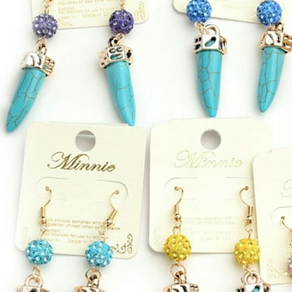 Jewelry | SEMI PRECIOUS STONE & CRYSTAL EARRINGS - Picture 5 of 8