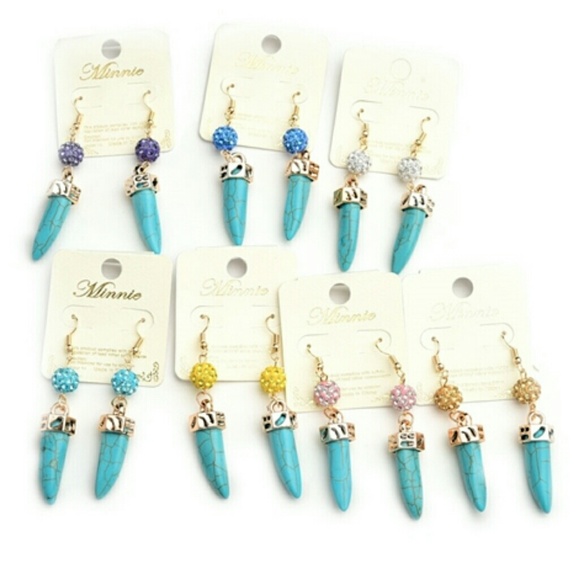 Jewelry | SEMI PRECIOUS STONE & CRYSTAL EARRINGS - Picture 7 of 8