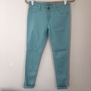 Teal jeans