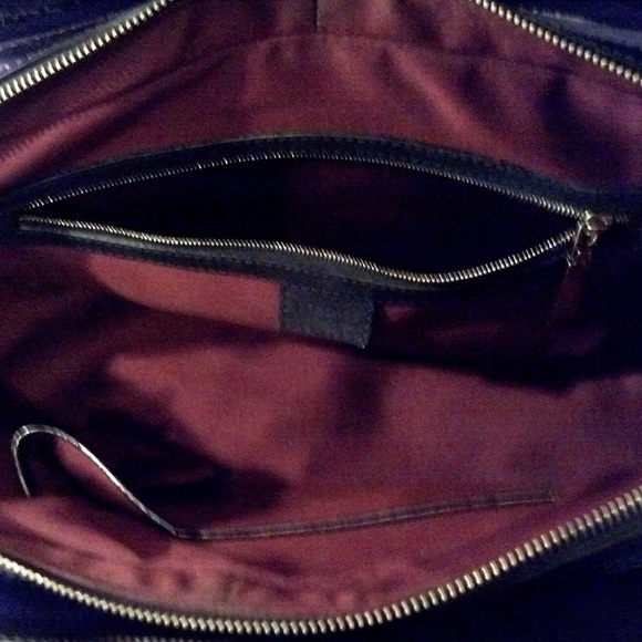 Authentic Versace V Satchel Black Suede & Leather - Picture 4 of 4