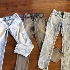 High waisted jean trio