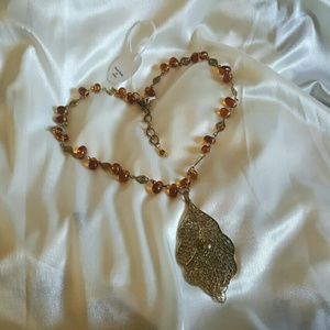 Handmade statement necklace