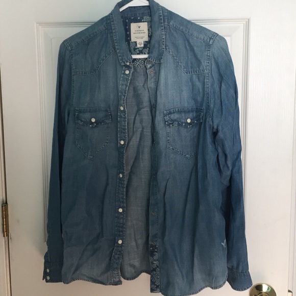 Denim flannel shirt from American Eagle