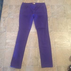 Purple skinny jeans