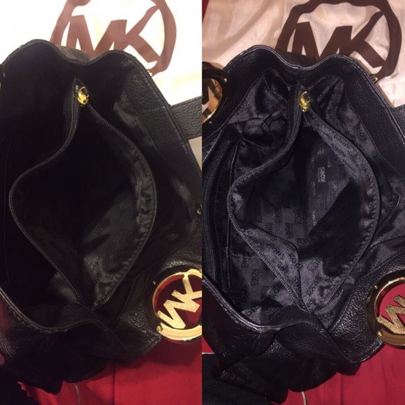 Authentic Michael Kors Fulton  Black Handbag - Picture 2 of 4