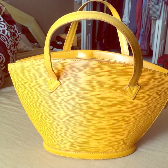 Authentic Louis Vuitton Yellow Epi Leather PM Bag