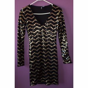 Sequined Body-Con Dress