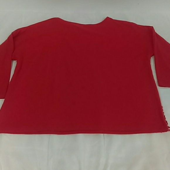 Ruby Rd. Coral Net Top Sz. PM - Picture 3 of 3