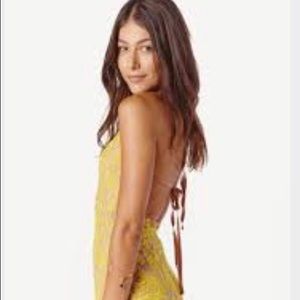 For love and Lemons Luau halter dress