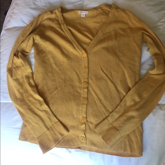 Mustard Yellow Cardigan