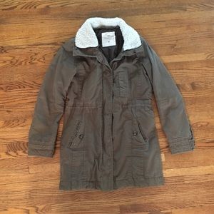 H&M army green coat