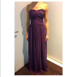 Monique Lhuillier Bridesmaid Gown in Purple