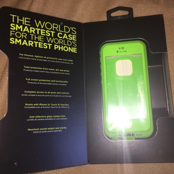 Lime green LifeProof phone case
