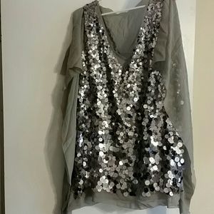 Bcbg sequined shirt
