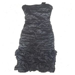 BCBG slim fitting halter formal dress!