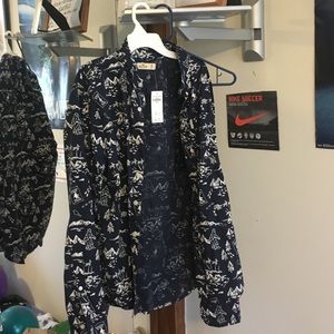 Hollister "yeti" Christmas button up shirt