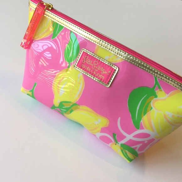 lilly pulitzer estee lauder makeup bag