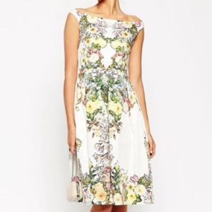 ASOS FLORAL MIDI DRESS