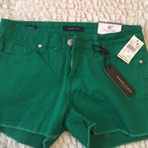 NWT Vigoss green denim Shorts