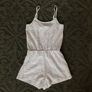 White lace romper
