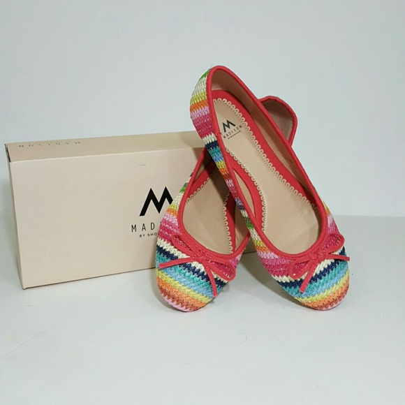 Shoe Dazzle Shoes - Rainbow slip ons