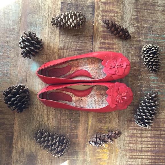 BORN • Red Leather Flats