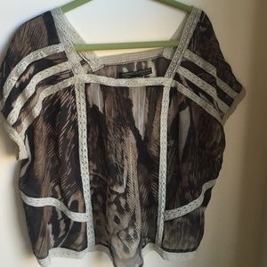 EUC Silk all saints top