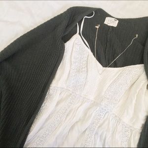 Emerald Green Oversized Cardigan