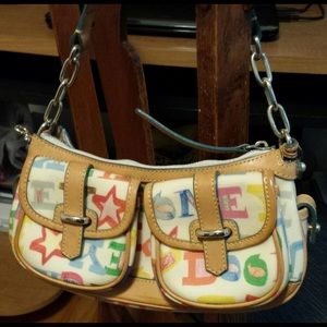 Dooney & Bourke medium doodle banana shoulder bag