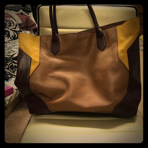 Real leather and suede tote - Picture 1 of 1