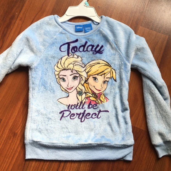Blue frozen sweater