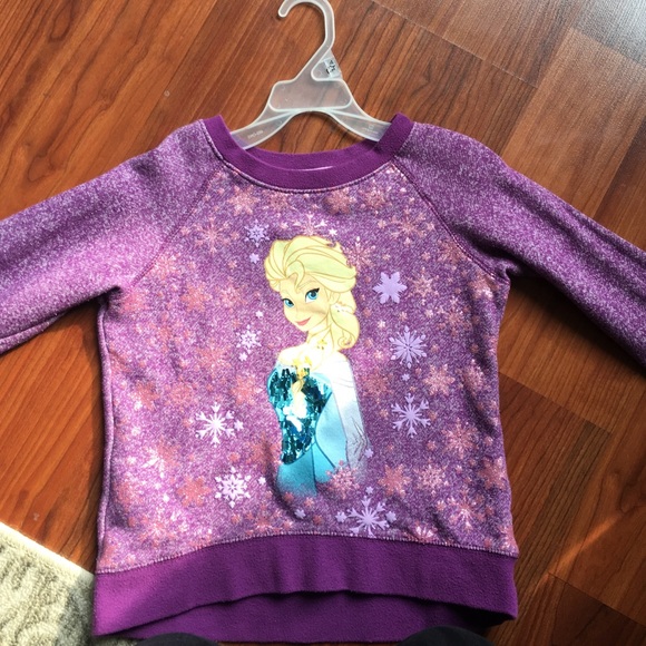 Purple frozen Elsa sweater