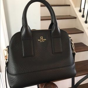 Kate Spade Black Leather Satchel Crossbody