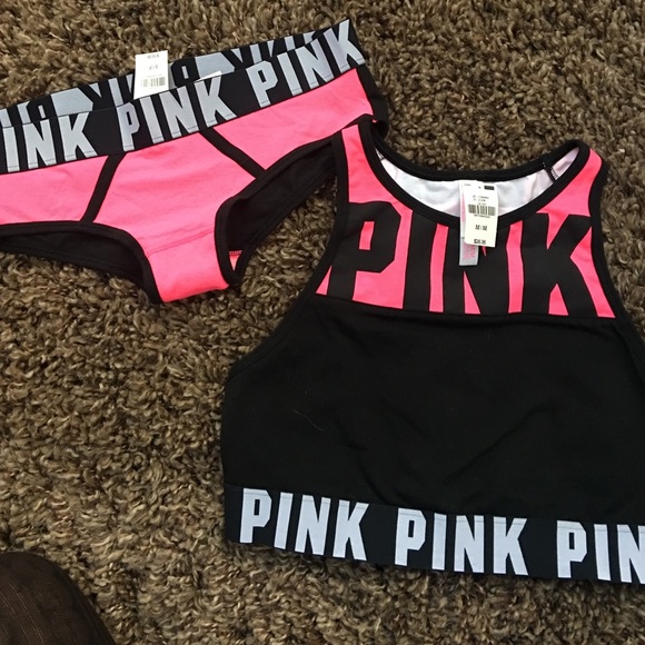 Pink Sports Bra & Underwear