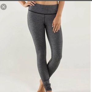 Lululemon Wonder Under Herringbone Leggings