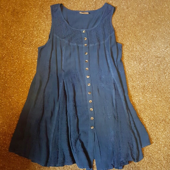 Embroidered Babydoll Sundress