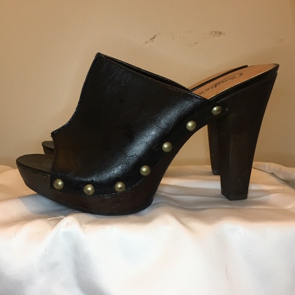 Cute Candie's Black Mules