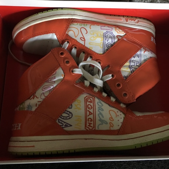 Coach high tops shoes