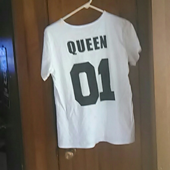 Brand new white and black Queen t shirt