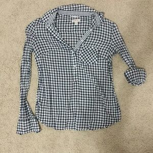 Black and White checkered Plaid shirt